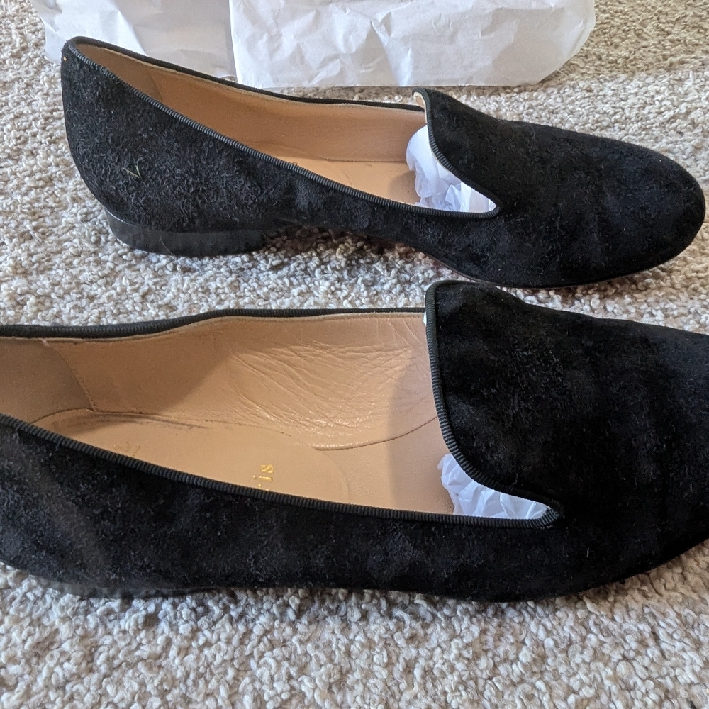 Christian Louboutin Black Suede Loafers - Picture 4 of 13